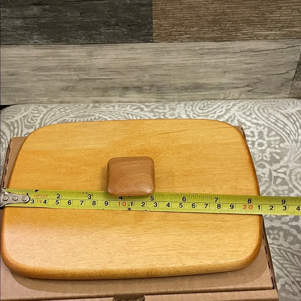 VINTAGE NEW Longaberger Father’s Day Natural‎ Wood Lid #52604